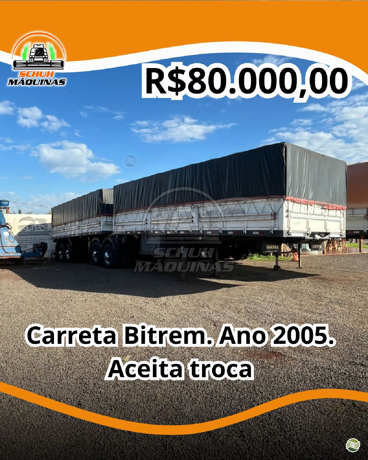CARRETA BITREM GRANELEIRO Schuh Máquinas MARECHAL CANDIDO RONDON PARANÁ PR